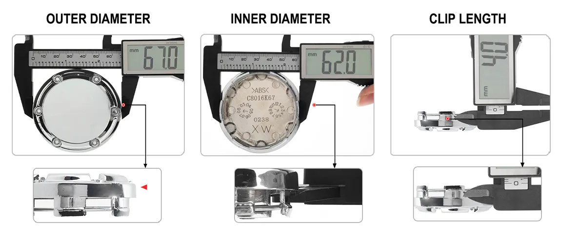 4pcs 67mm 2 5/8in SSR Center Caps Hub Caps Car Parts Replacement - 20260005CH 1 67mm SSR Center Caps Hub Caps