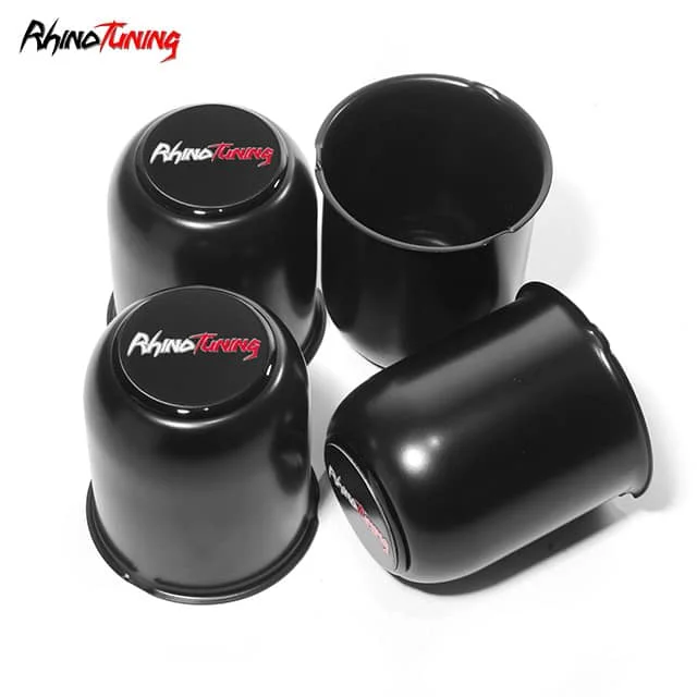 81mm 3.19in Black Trailer Wheel Center Hub Covers for 3.19in Bore 3.3in Tall