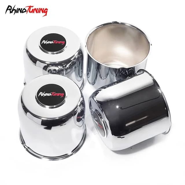 124mm 4.88in Chrome Push Thru Center Hub Caps Removable Top Cap 4pcs/1pc