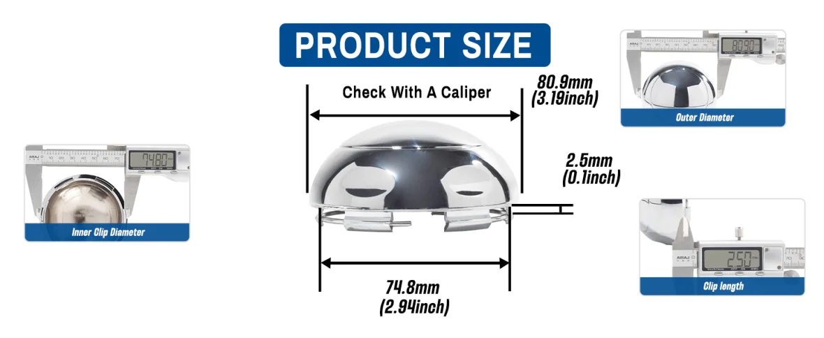 American Eagle Alloys Wheel Hub Center Caps ACC 3130 06 C-608 4pcs 81mm 3 3/16in - 20272051 1 American Eagle Alloys Wheel Hub Center Caps