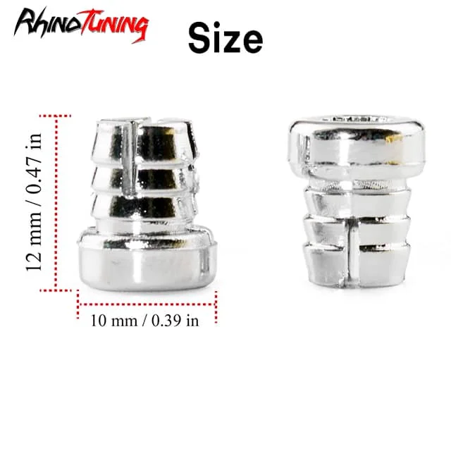 100pcs 10mm Wheel Rim Lip Rivets Nuts for 7.9mm Bore Decoration Wheel ...