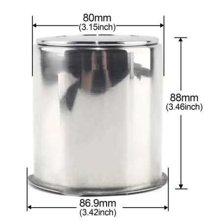 3.15in Stainless Steel Push Through Center Caps