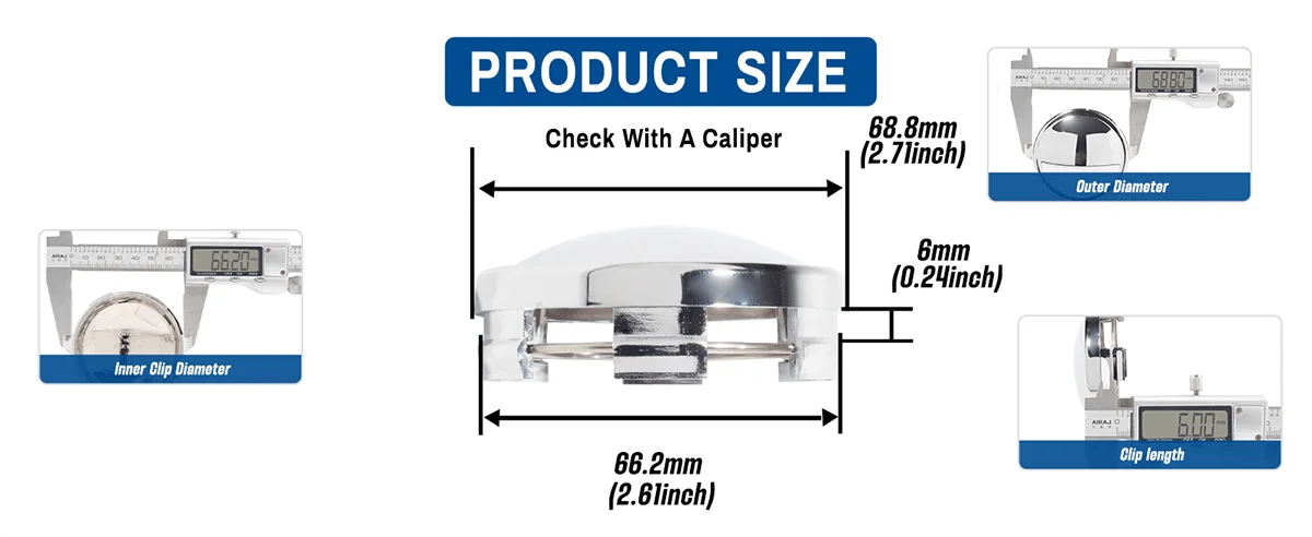 Pacer Wheels Center Caps