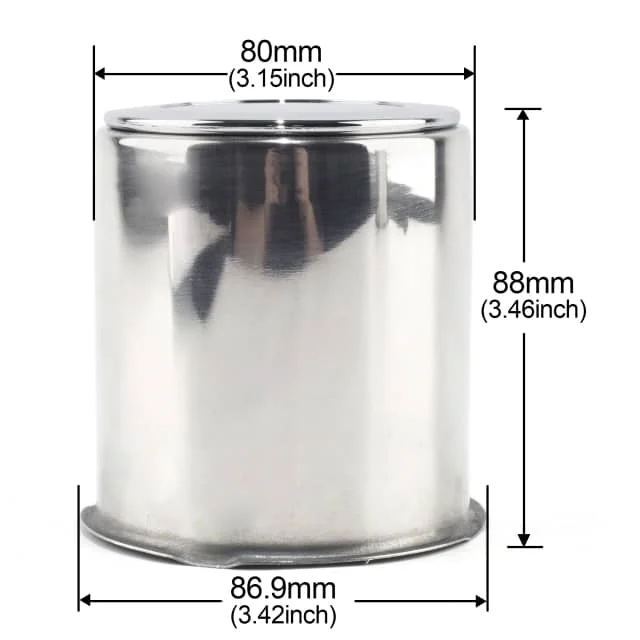 3.15" Center Hole, 3.46" Height ( Mirror Polished )