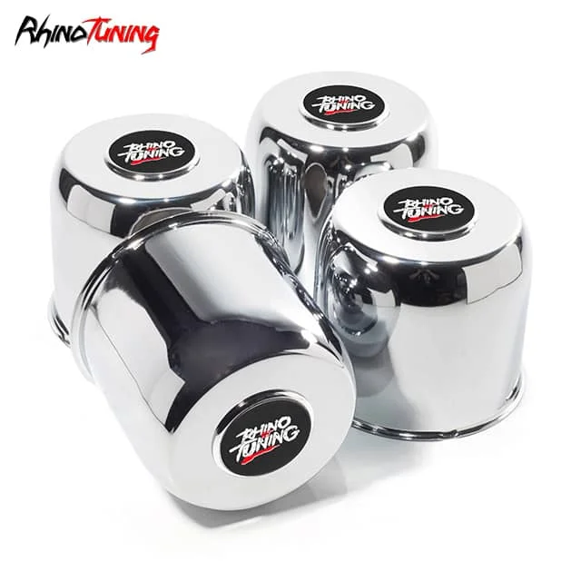 124mm 4.88in Push Through Wheel Center Caps for 4.88in Bore 3.77in H Truck Trailer RV Hub Caps