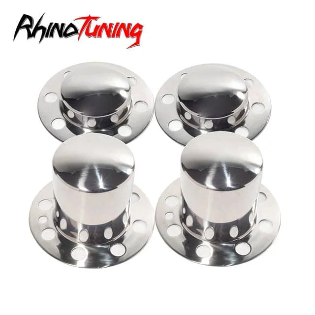 4pcs 5.15in 8 Lug Eagle Alloys Front Rear Dually Stainless Wheel Center Caps #3108-06 x 2