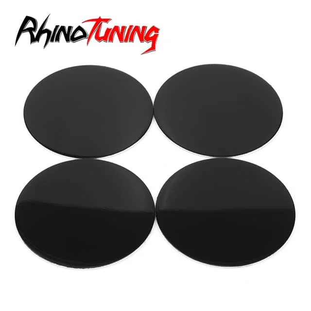 50mm 1.97in Wheel Center Cap Aluminum Stickers Car Decoration Stickers 4pcs