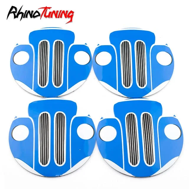64mm Aluminum Decals for Wheel Center Cap with BMW 303 Front Face Pattern Auto Sticker 4pc