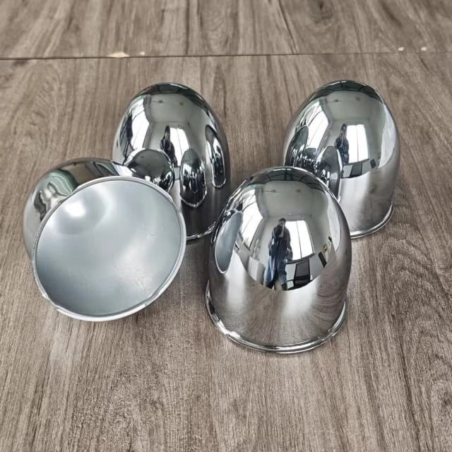 4.25in Dome Shaped Push Through Center Caps for 4.25" Bore 4.65in Tall 4pcs or 1pc