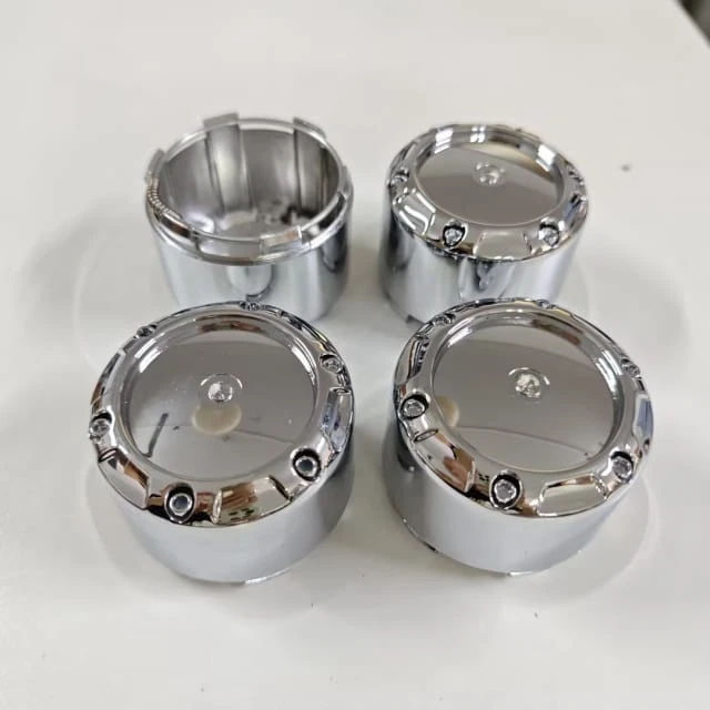 OD: 64.2mm 2.53in ID: 60.4mm 2.38in Aftermarket Universal Chrome Wheel Center Cap Snap On