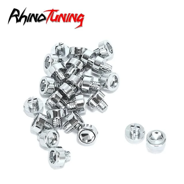 100pcs 14mm 0.55in Head Replacement Wheel Rivets Nuts for 7.6mm 0.3in Rim Lip Hole