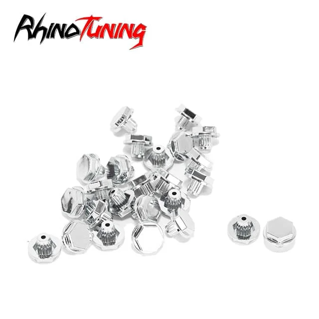 100pcs 17mm 0.67in Aftermarket Wheel Rivets Replacement for 7.43mm 0.29in Rim Lip Nut Hole