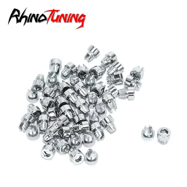 100pcs 10mm 0.39in Head Universal Wheel Rivets for 7.5mm 0.29in Hole Rim Lip Nut