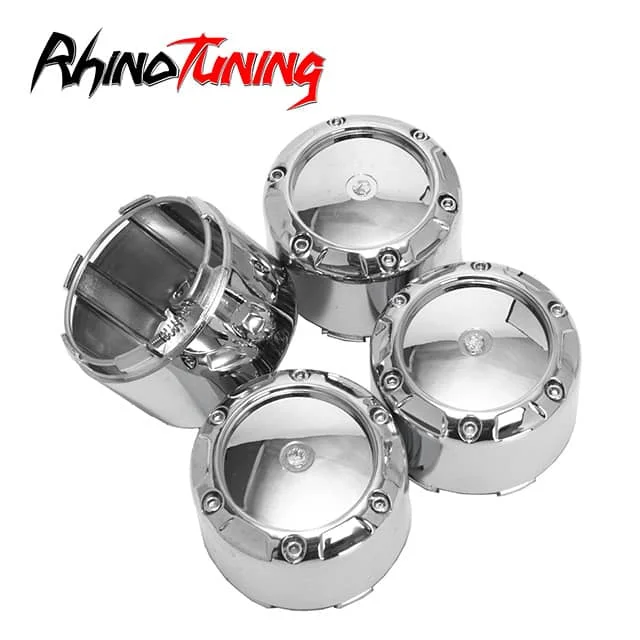 OD: 64.2mm 2.53in ID: 60.4mm 2.38in Aftermarket Universal Chrome Wheel Center Cap Snap On