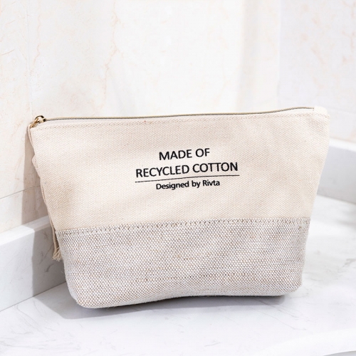 Travel Pouch Cosmetic Bag Recycled cotton - CBC086