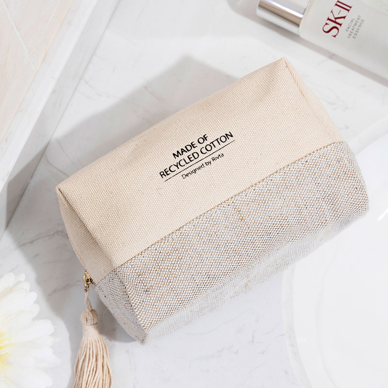 Travel Pouch Cosmetic Bag Recycled cotton - CBC088