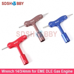 Wrench 14mm/ 3mm/ 4mm- Brown/ Blue/ Red for EME DLE Gas Engine