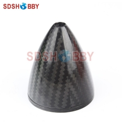 RC Model 2.75"(69.8mm) Carbon Fiber Spinner with Carbon Fiber Back plate 3K Surface Processing