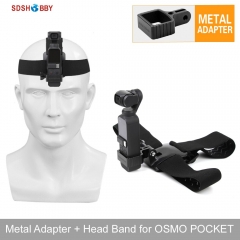 Sunnylife Head Band Wearing Belt Strap Aluminum Alloy Adapter for POCKET 2/OSMO POCKET/GOPRO