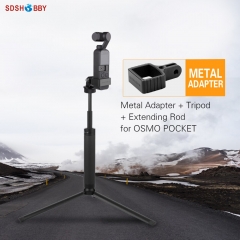 Sunnylife Aluminum Alloy Adapter Kit Tripod Mount Extension Rod Selfie Stick for POCKET 2/OSMO POCKET/GOPRO