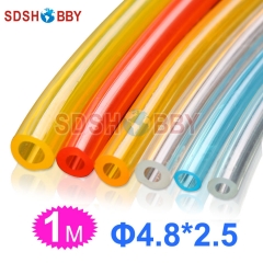 4.8*2.5mm 1 Meter Fuel Line/ Fuel Pipe for Gas Engine/ Nitro Engine -Yellow/Transparent/ Blue Color