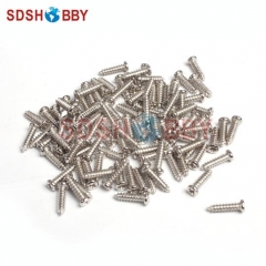 100pcs* PA Nickeling Round Head Self-tapping Screw/ Electronic Screw M2.5* 8/ M2.5* 10