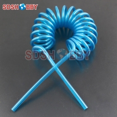 5*2.5*2 Meters Spring Fuel Lines/ Helix Fuel Lines/ Fuel Pipe for Gas Engine/ Nitro Engine-Blue
