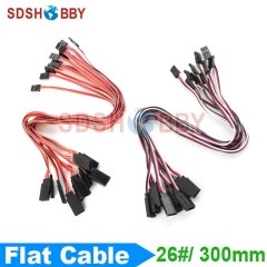 10pcs* 26#/ 26AWG Servo Extension Flat Cable 300mm