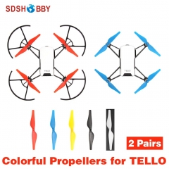 2 Pairs Propellers Colorful Props for DJI TELLO EDU Drone