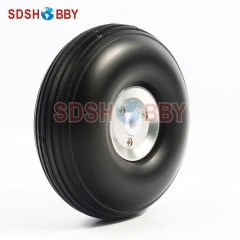 RC Airplane RC Airplane PU wheel with CNC Aluminum Hub 3.25'' (D82.55 x H30 x 5mm)