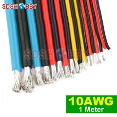1 Meter 10AWG Silicone Wire/ Silica Gel Wire/ Silicone Cable (1050/0.08, OD: 5.5)