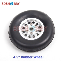 RC Airplane 4.5in/116mm D116*H29*5mm Rubber Wheel with CNC Aluminum Hub