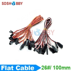 10pcs* 26#/ 26AWG Servo Extension Flat Cable 100mm