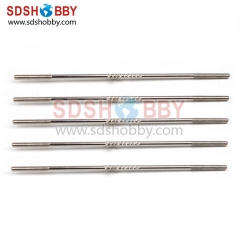 M2.5*d2*60mm Metal Knurled Push Rod (5pcs/bag) RC Airplane Parts