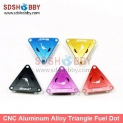 CNC Aluminum Alloy Triangle Fuel Plug/Fuel Dot with Fuel Filling Nozzle for Engine- Purple/ Black/ Blue/ Yellow/ Red Color
