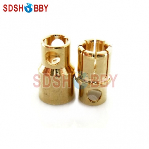 10 Pairs* Gold Coated Banana Connector Set 8.0mm