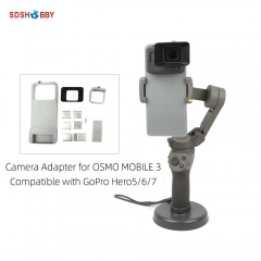 Camera Adapter Mount Holder Bracket for OSMO MOBILE 3 and GoPro Hero 5/6/7