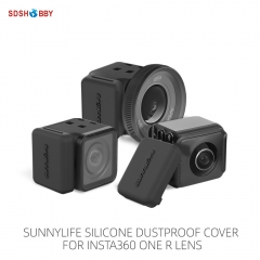 Sunnylife 2Pcs Dustproof Plug Silicone Cover Protective Cap for Insta360 ONE R/RS Lens