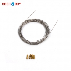 1pc* Steel Wire D0.6x3000mm D0.8x3000mm D1x3200mm with Copper Cover for Nitro Airplanes and Gasoline Airplanes