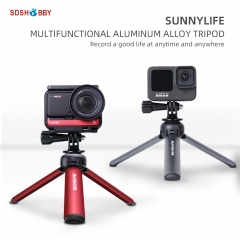Sunnylife Tabletop Tripod Mini Aluminum Alloy Selfie Stick for Action 2/GoPro 10/OM 5/POCKET 2/OM4 SE/FIMI PALM 2/Insta360 One X2/Camera