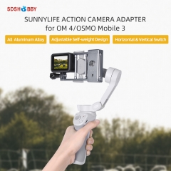 Sunnylife Handheld Mobile Gimbal Adapter Action Camera Switch Mount Plate for GoPro 10/Osmo Action for OM 5/OM4 SE/Osmo Mobile 3