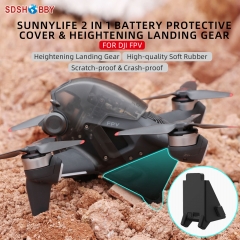 Sunnylife 2 in 1 Battery Protective Cover Heightening Landing Gear Battery Cover for DJI FPV