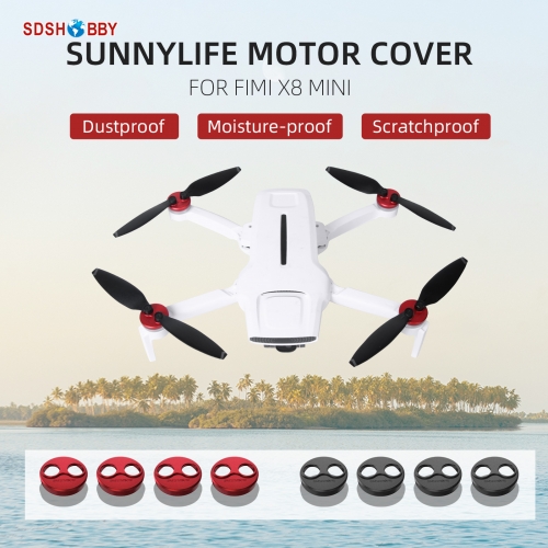 Sunnylife Motor Protective Cover Scratchproof Aluminum Alloy Motor Caps for FIMI X8 MINI