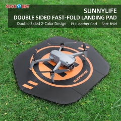Sunnylife Drone Landing Pad Hexagonal 55cm(22in) Fast-Fold Double-Sided PU Leather Waterproof for Mavic 3/DJI FPV/Mini SE/Air 2S/Mavic 2