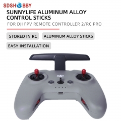 Sunnylife Control Sticks Aluminum Alloy Thumb Rocker Storable Joysticks for Mavic 3 RC PRO/DJI FPV Remote Controller 2