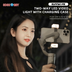 Sunnylife L375 Two-way LED Video Light with Charging Case Tri-color Dimmable Portable Fill Lamp Photography for OM 5/4/4 SE