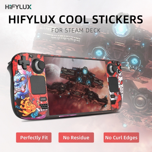 Hifylux PVC Stickers Decal Skin Protective Accessories for Steam Deck Game Console