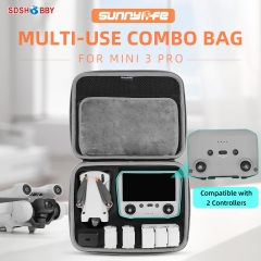 Sunnylife Portable Carrying Case Large Capacity Handbag Mini Drone Controller Bags Accessories for Mini 3 Pro DJI RC