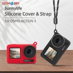 Sunnylife Silicone Protective Case Scratch-proof Camera Cover Protector Lanyard Accessories for OSMO ACTION 3