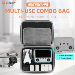 Sunnylife Portable Carrying Case Large Capacity Handbag Mini Drone Controller Bags Accessories for Mini 3/Mini 3 Pro DJI RC